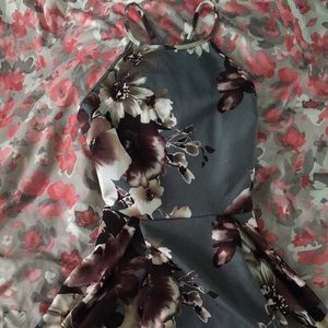 Gray Cutesy Skater Dress